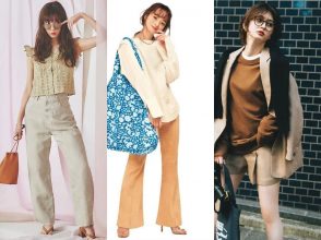 2021春季的米色裤子搭配6选；牛仔布材质、喇叭型、短裤等【女士推荐】
